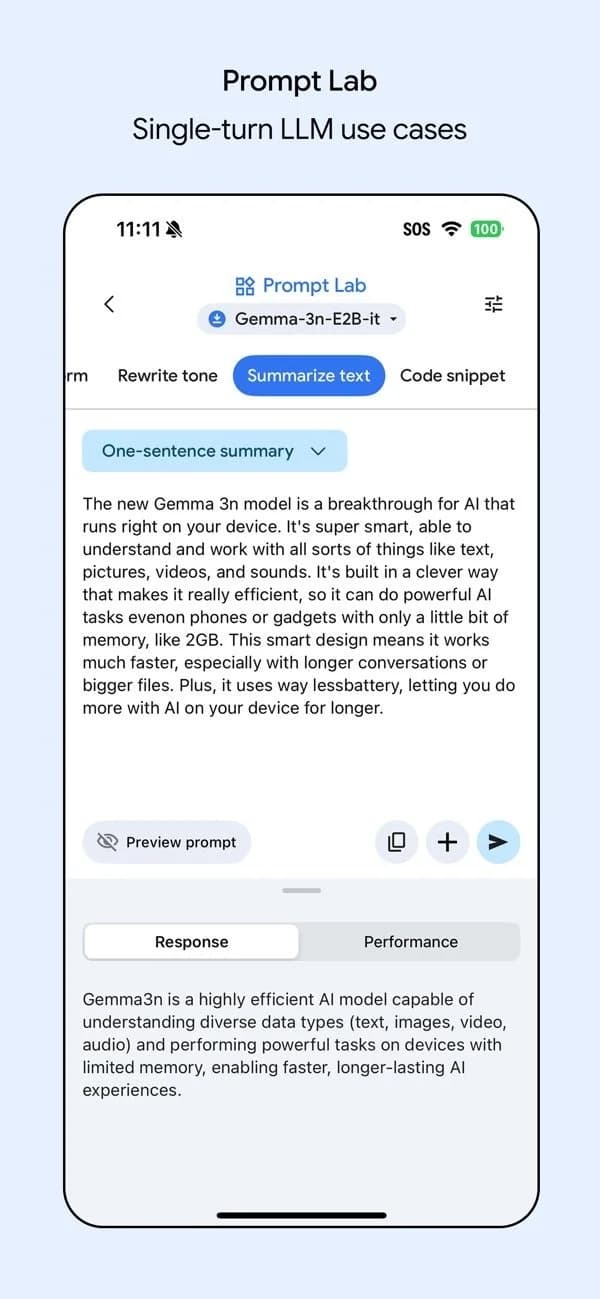 Google AI Edge Gallery screenshot 6