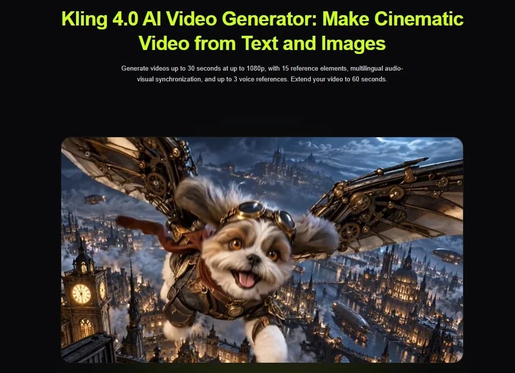 Kling 4.0 screenshot 1