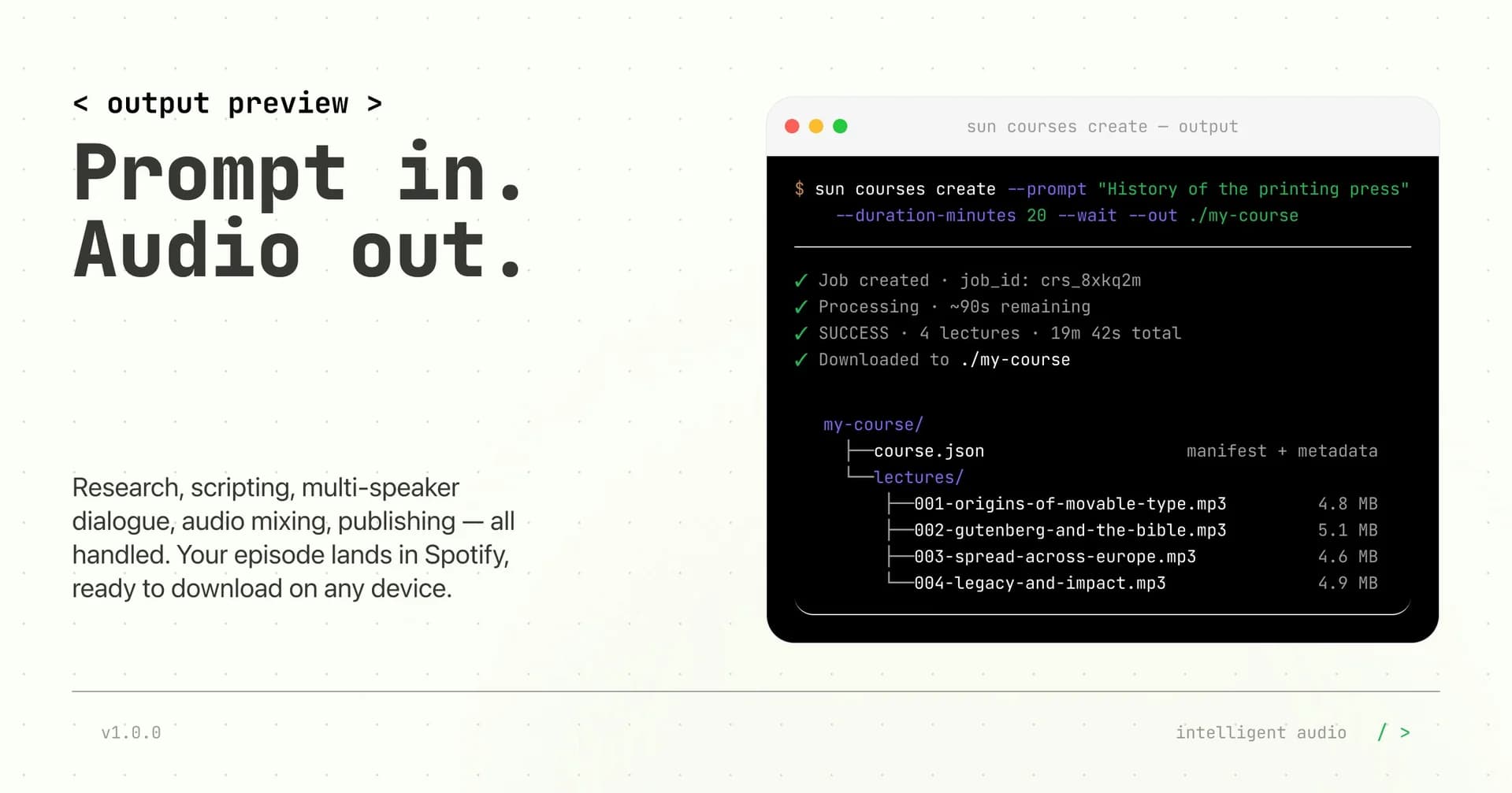 SUN-to-Spotify screenshot 3