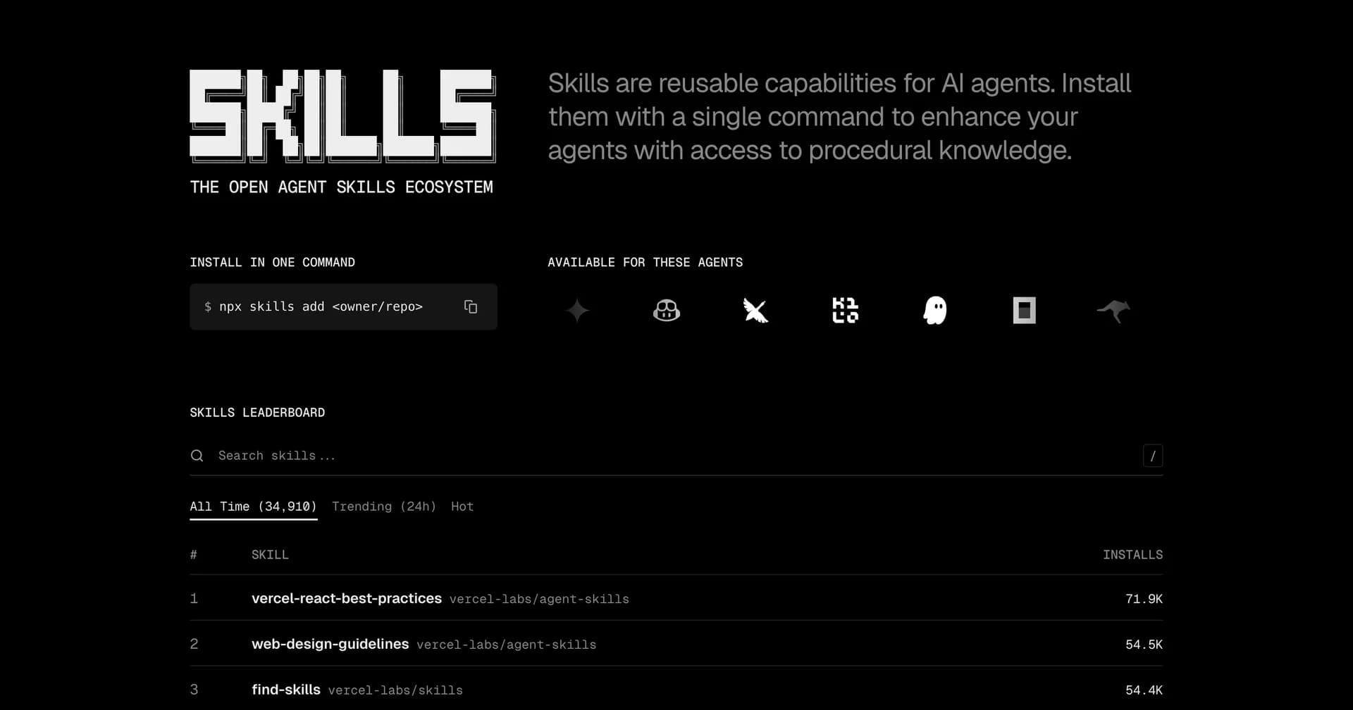 skills.sh screenshot 2