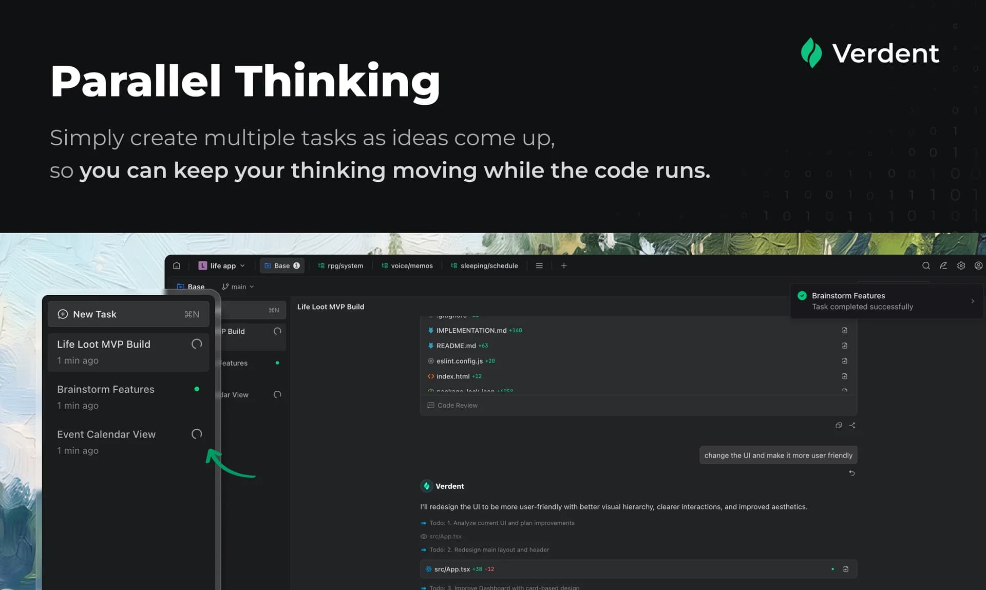 Verdent screenshot 3