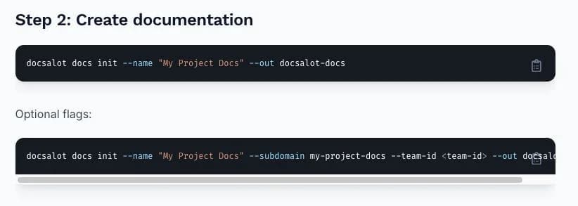 DocsAlot CLI screenshot 7