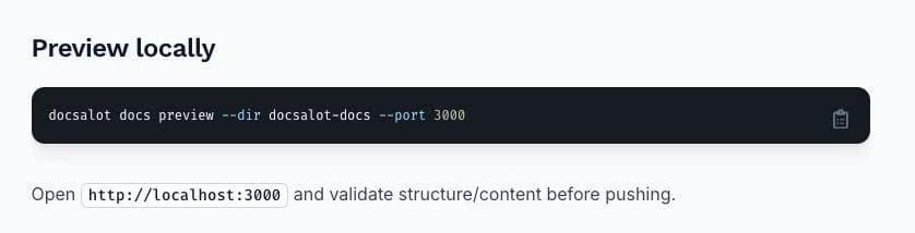 DocsAlot CLI screenshot 8
