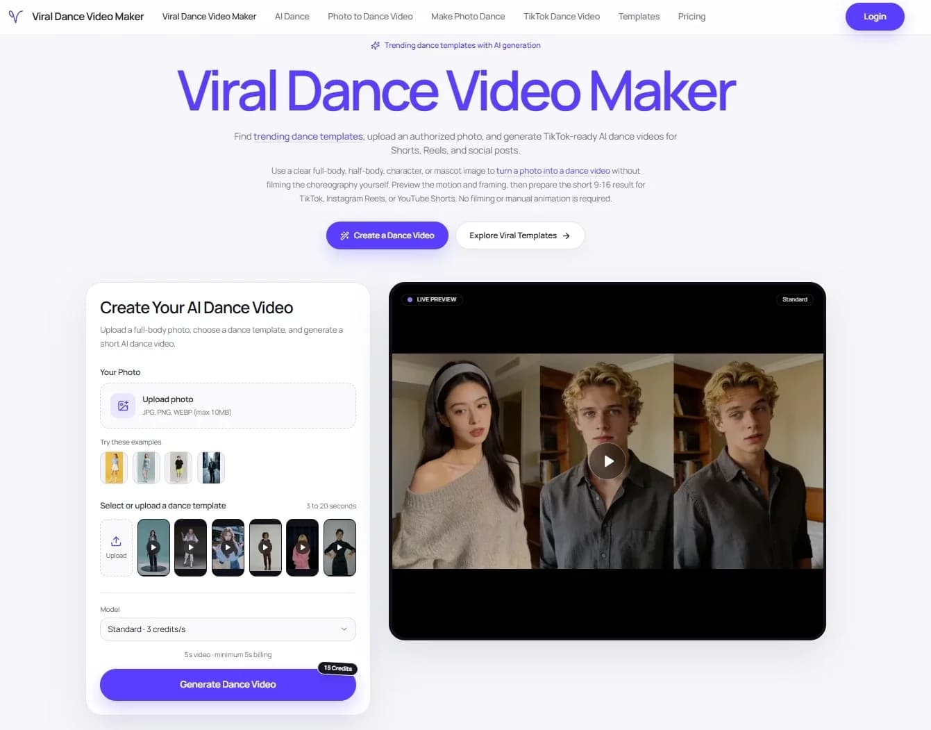 AI Viral Dance Generator screenshot 1