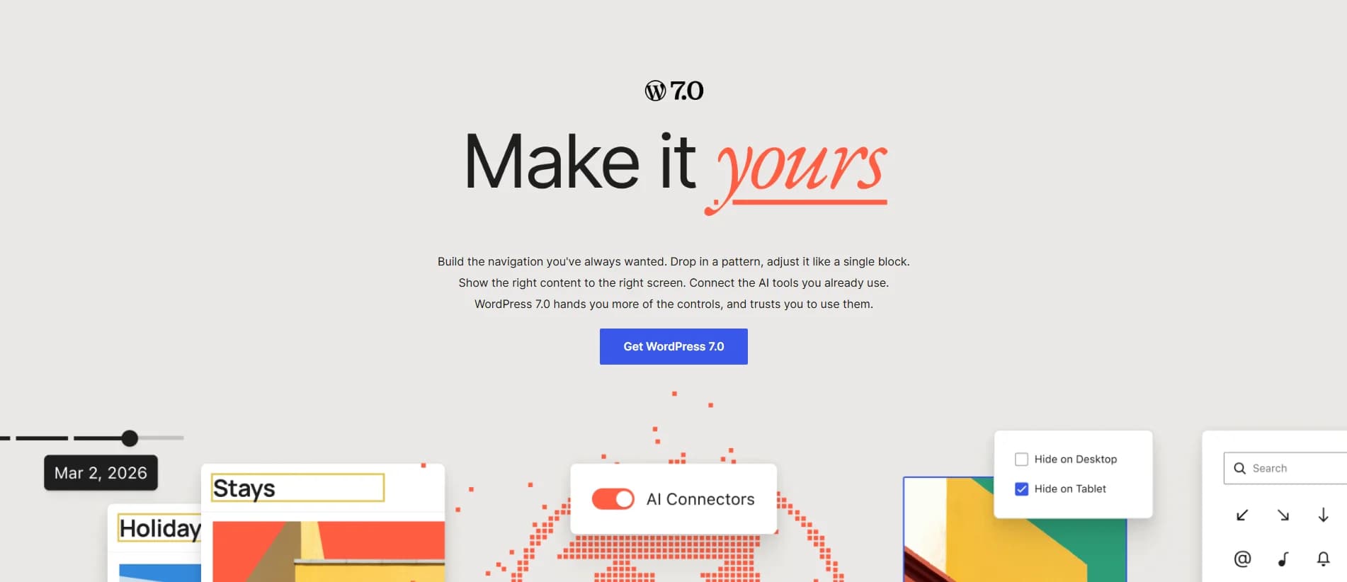 WordPress 7.0 screenshot 1