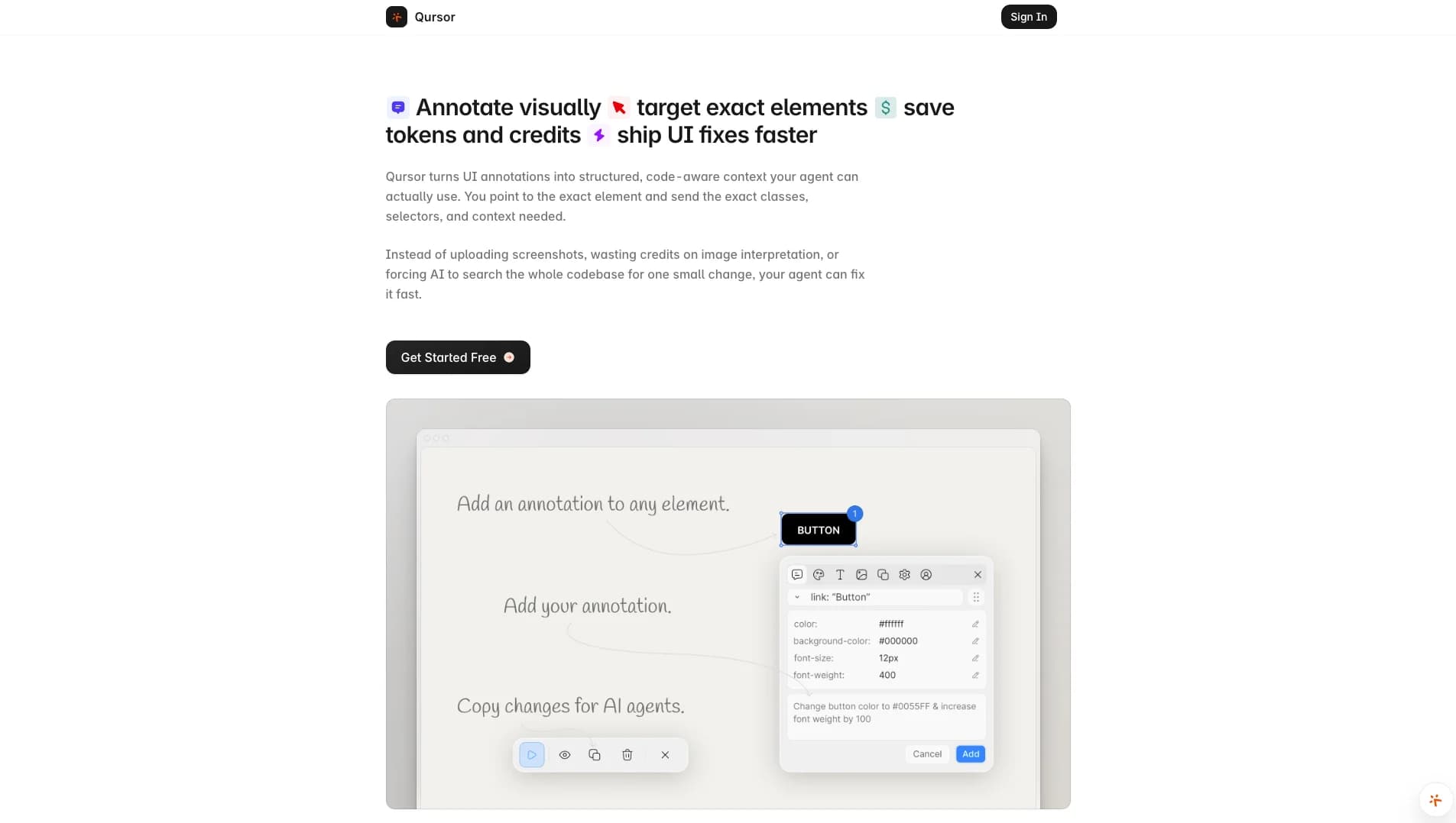 Qursor screenshot 1