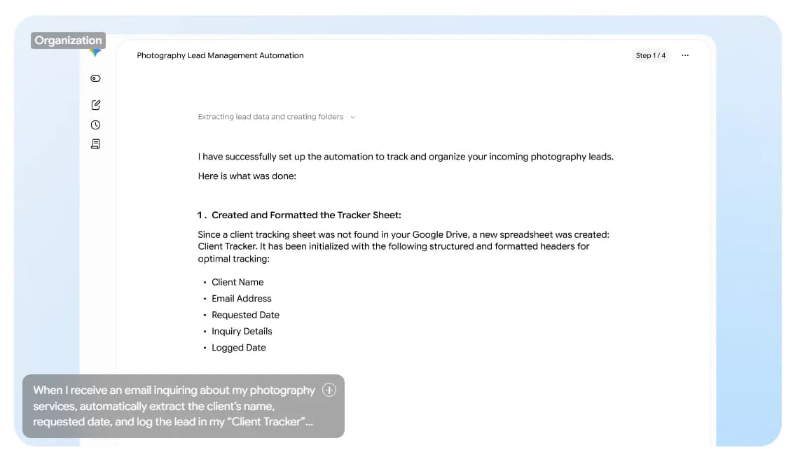 Gemini Spark screenshot 2