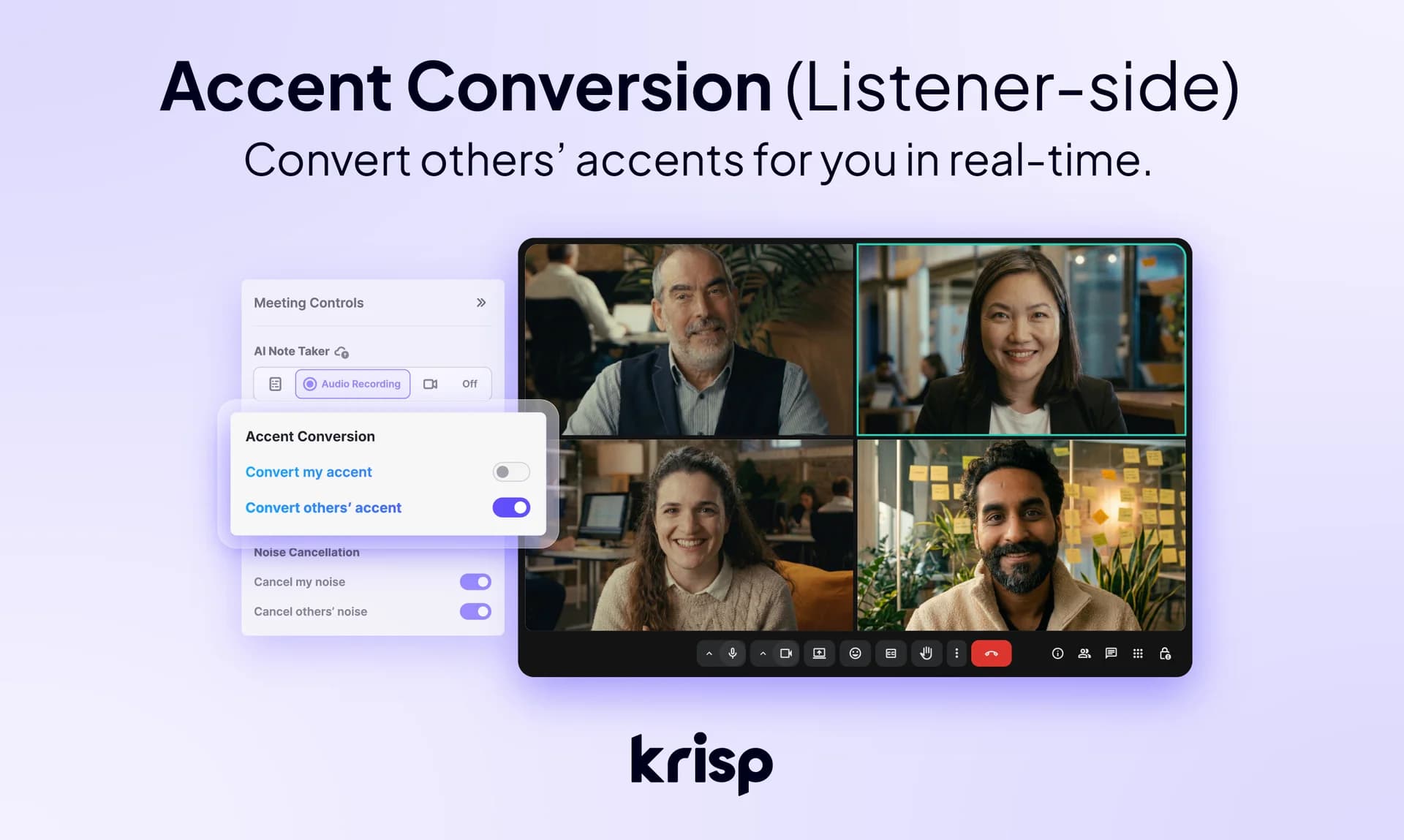 Krisp Accent Conversion screenshot 1