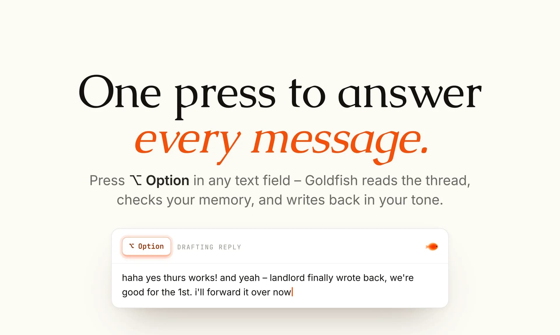 Goldfish screenshot 1