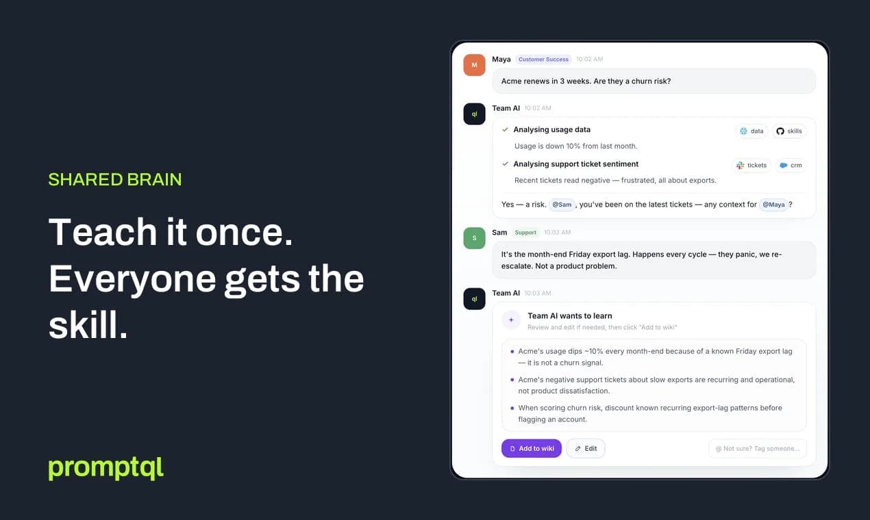PromptQL screenshot 2