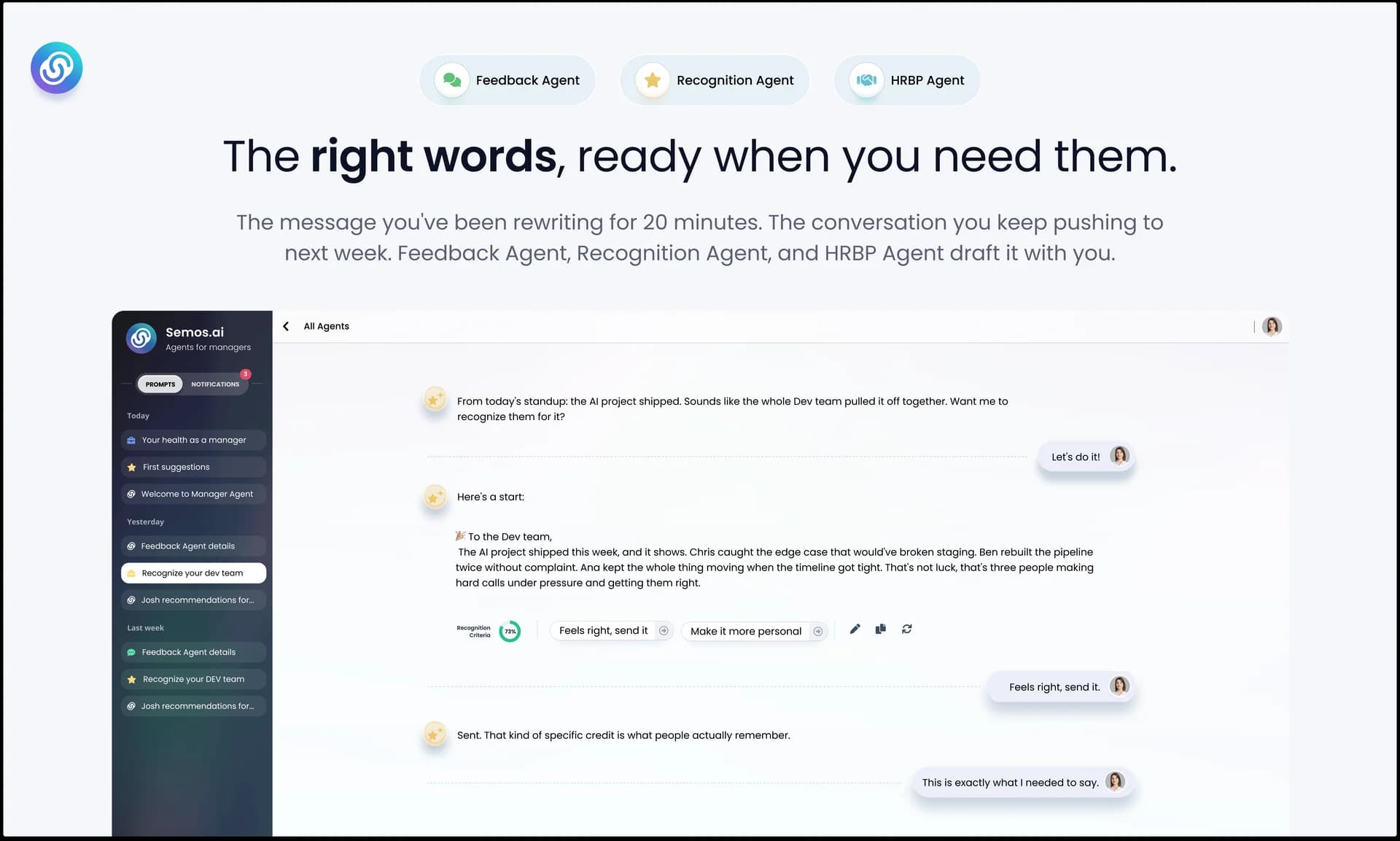 Semos.ai Manager Agents screenshot 3