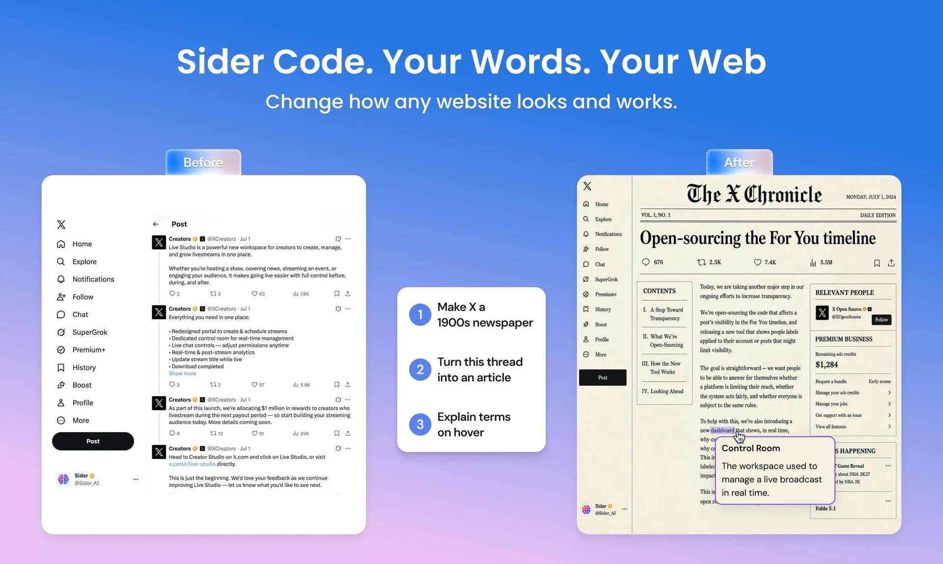 Sider Code screenshot 1