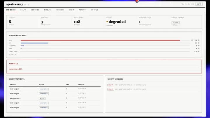 Agentmemory screenshot 2