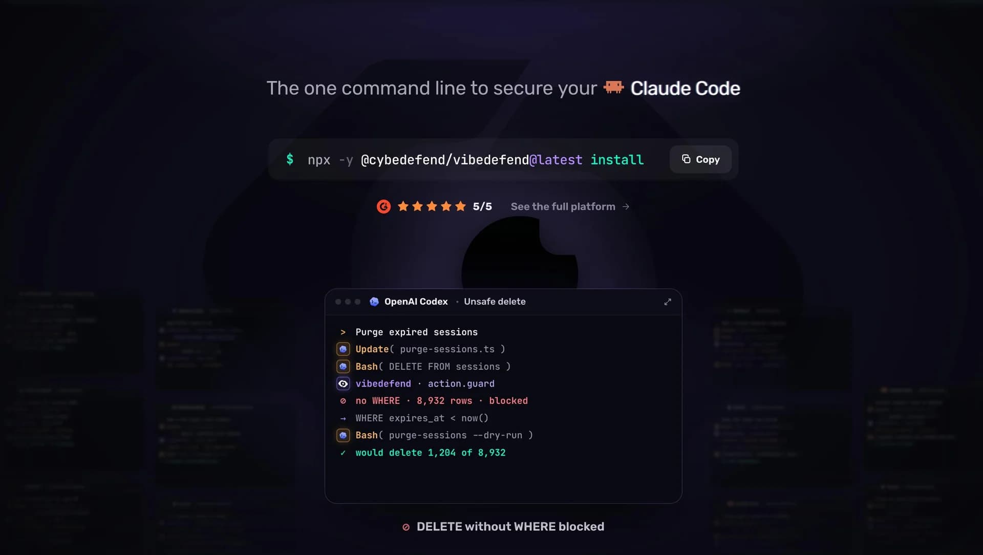 VibeDefend by CybeDefend screenshot 1