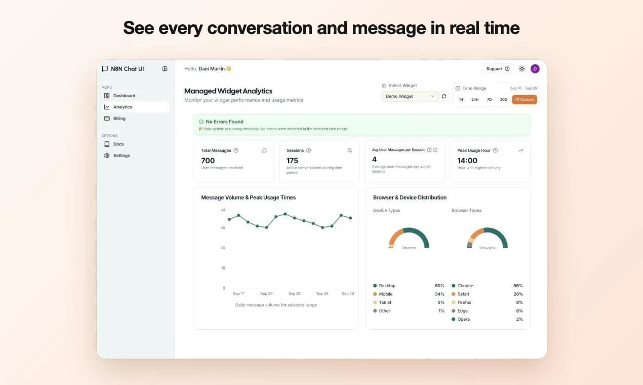 N8N Chat UI screenshot 7