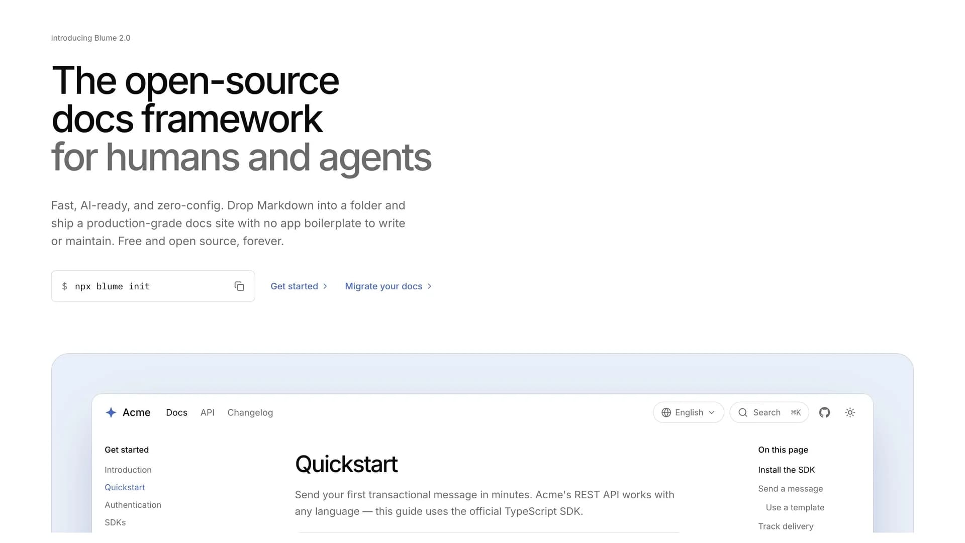 Blume 2.0 screenshot 1