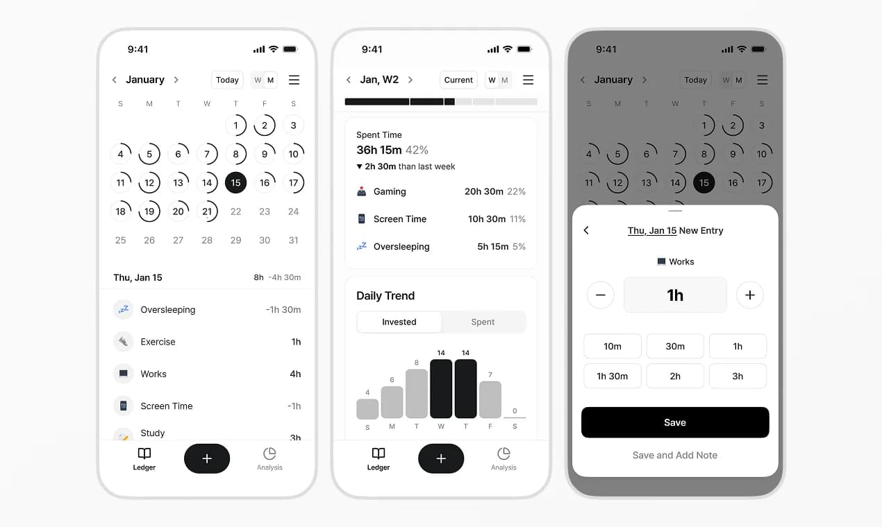Time Ledger screenshot 2