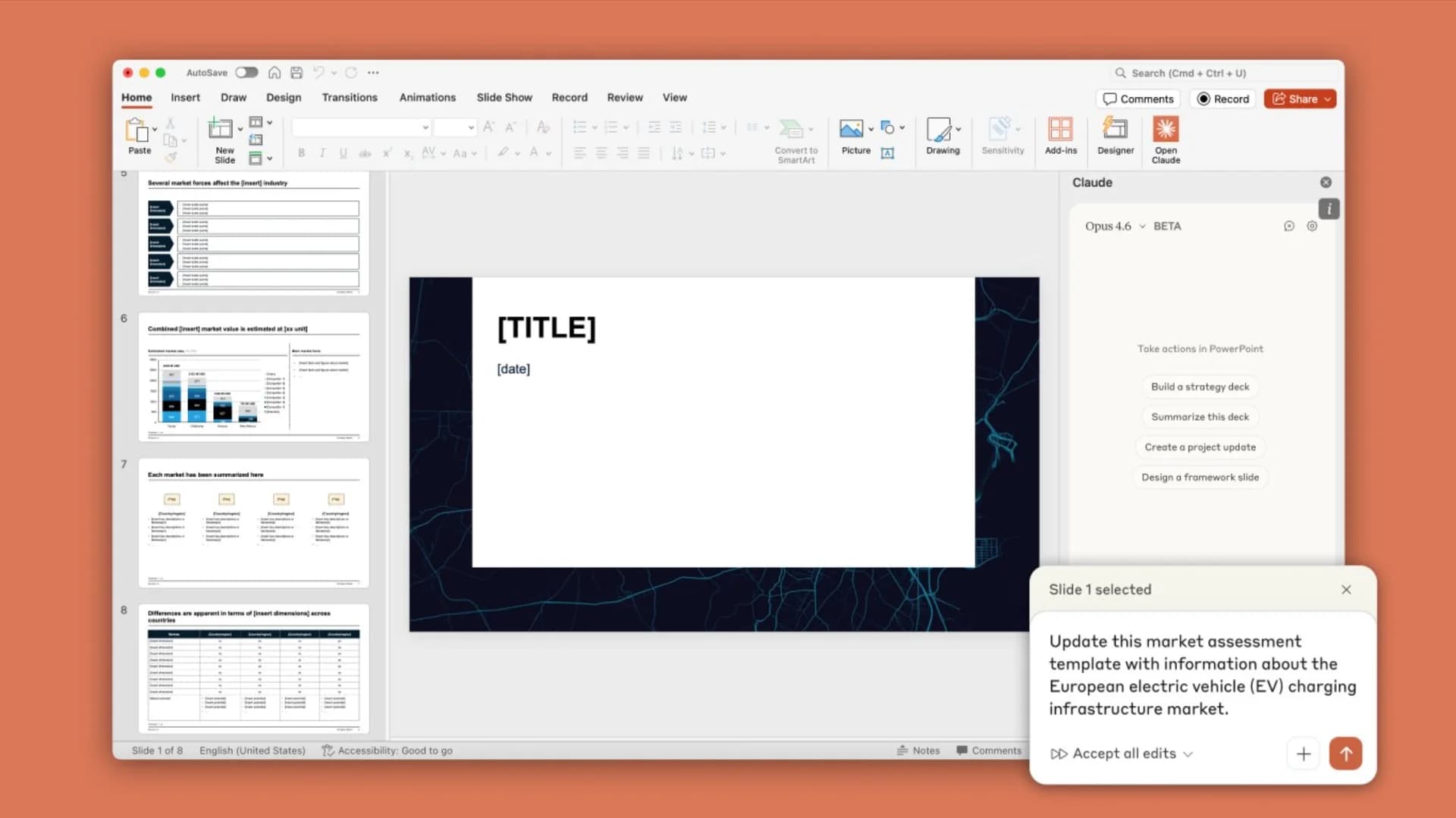 Claude in PowerPoint screenshot 2