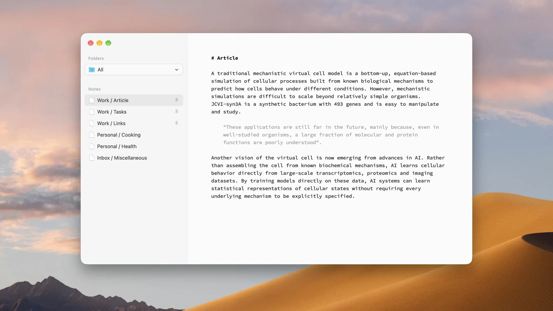 Paragraph Notes screenshot 1