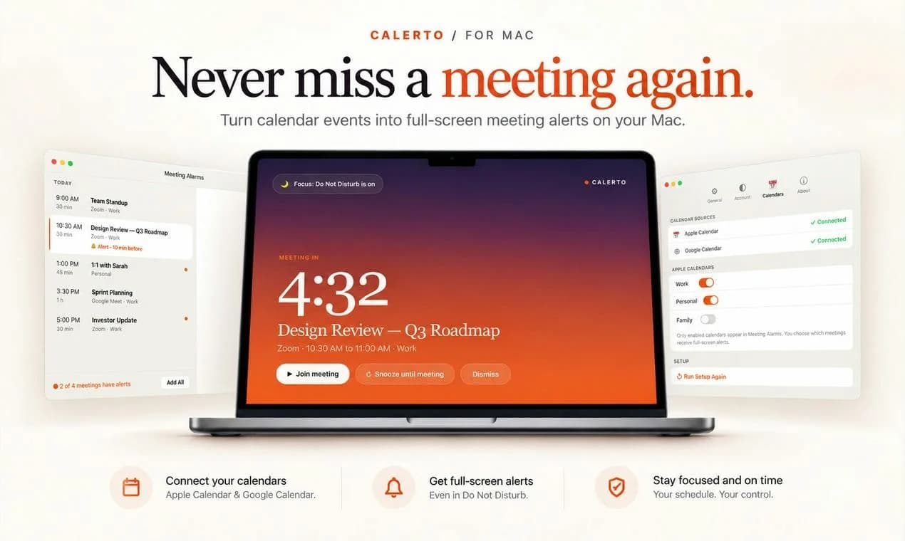 Calerto for Mac screenshot 1