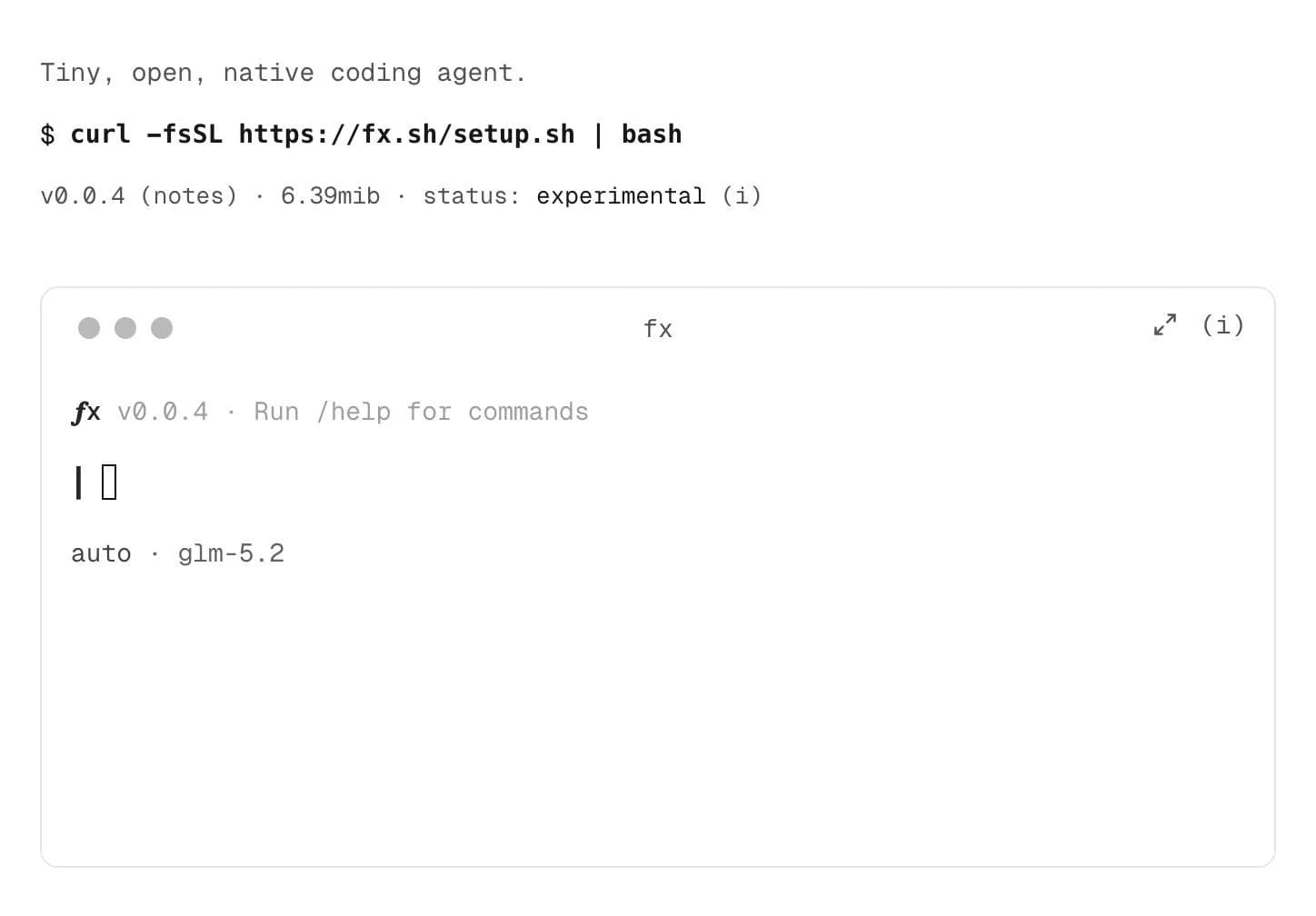 fx (by Vercel) screenshot 2
