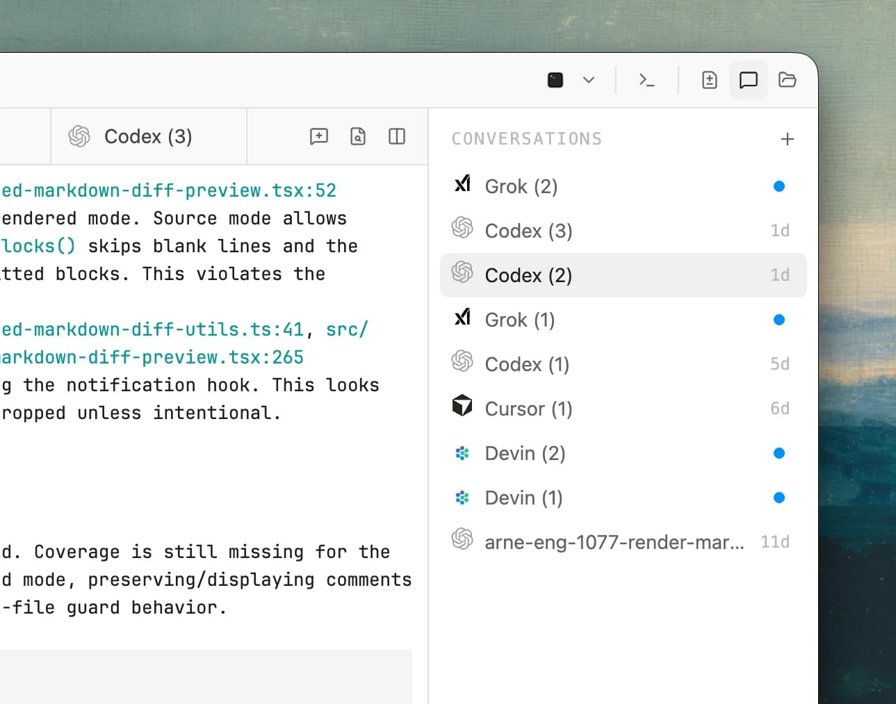 Emdash screenshot 2