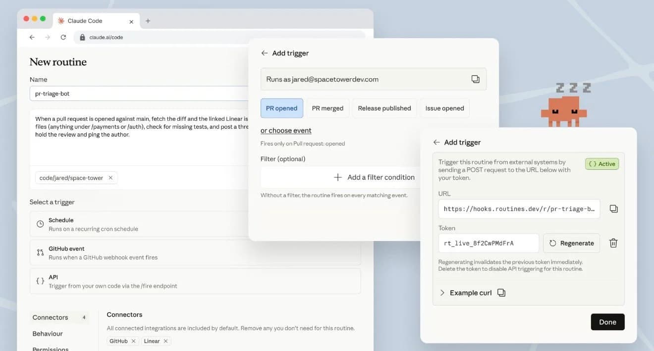 Claude Code Routines screenshot 5