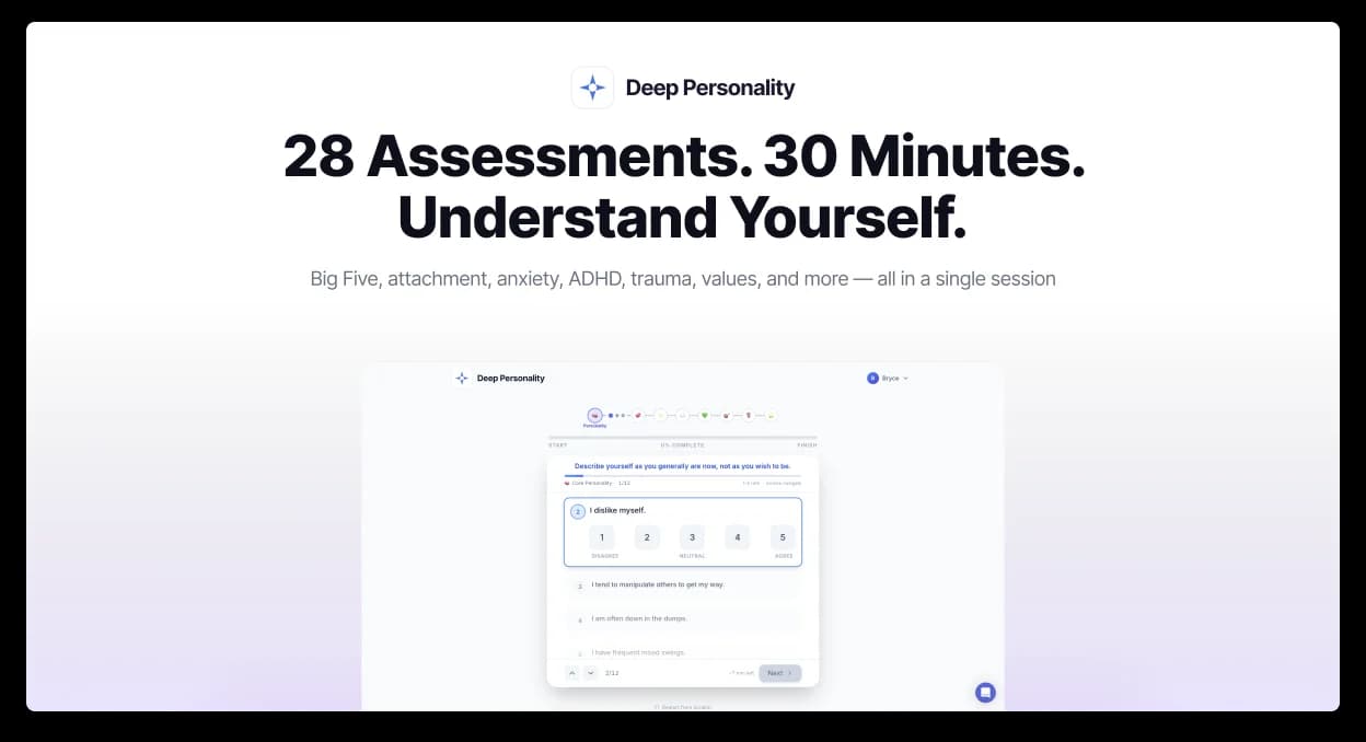 Deep Personality screenshot 1