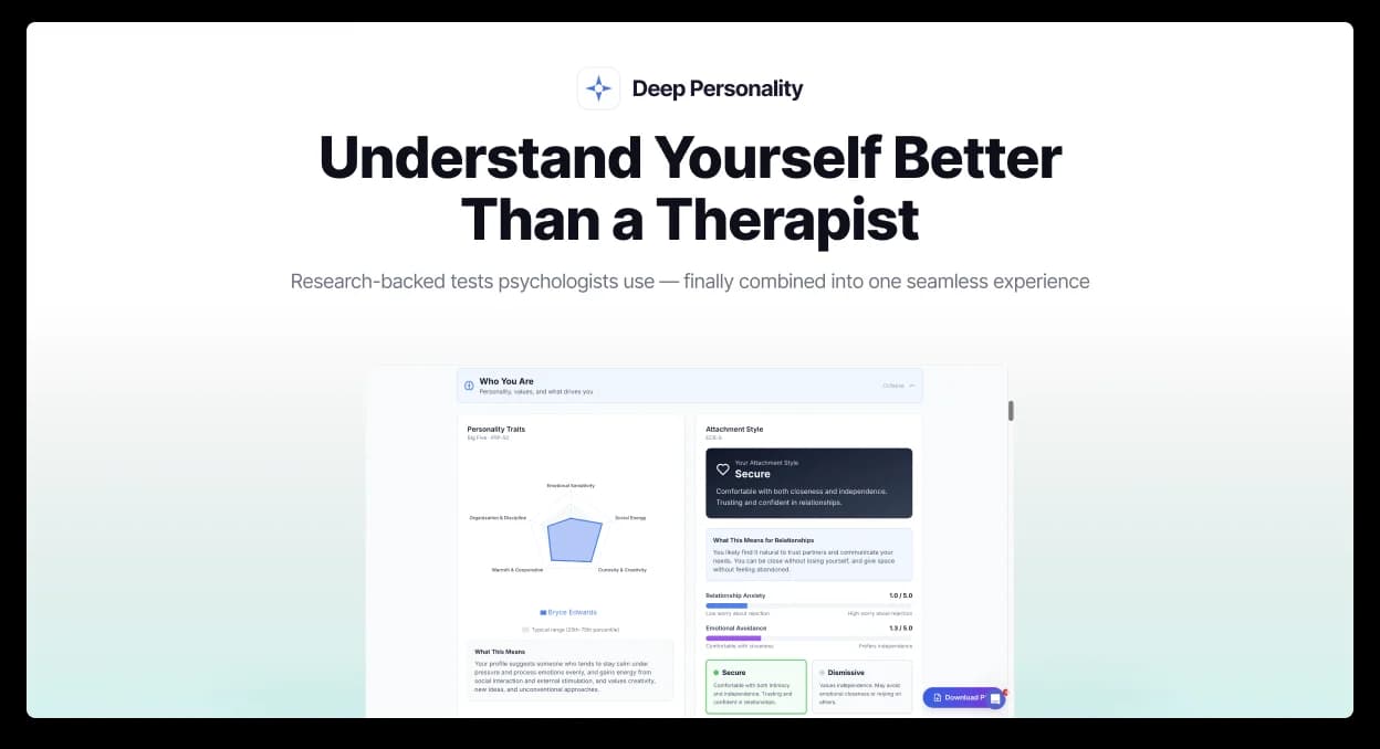 Deep Personality screenshot 3