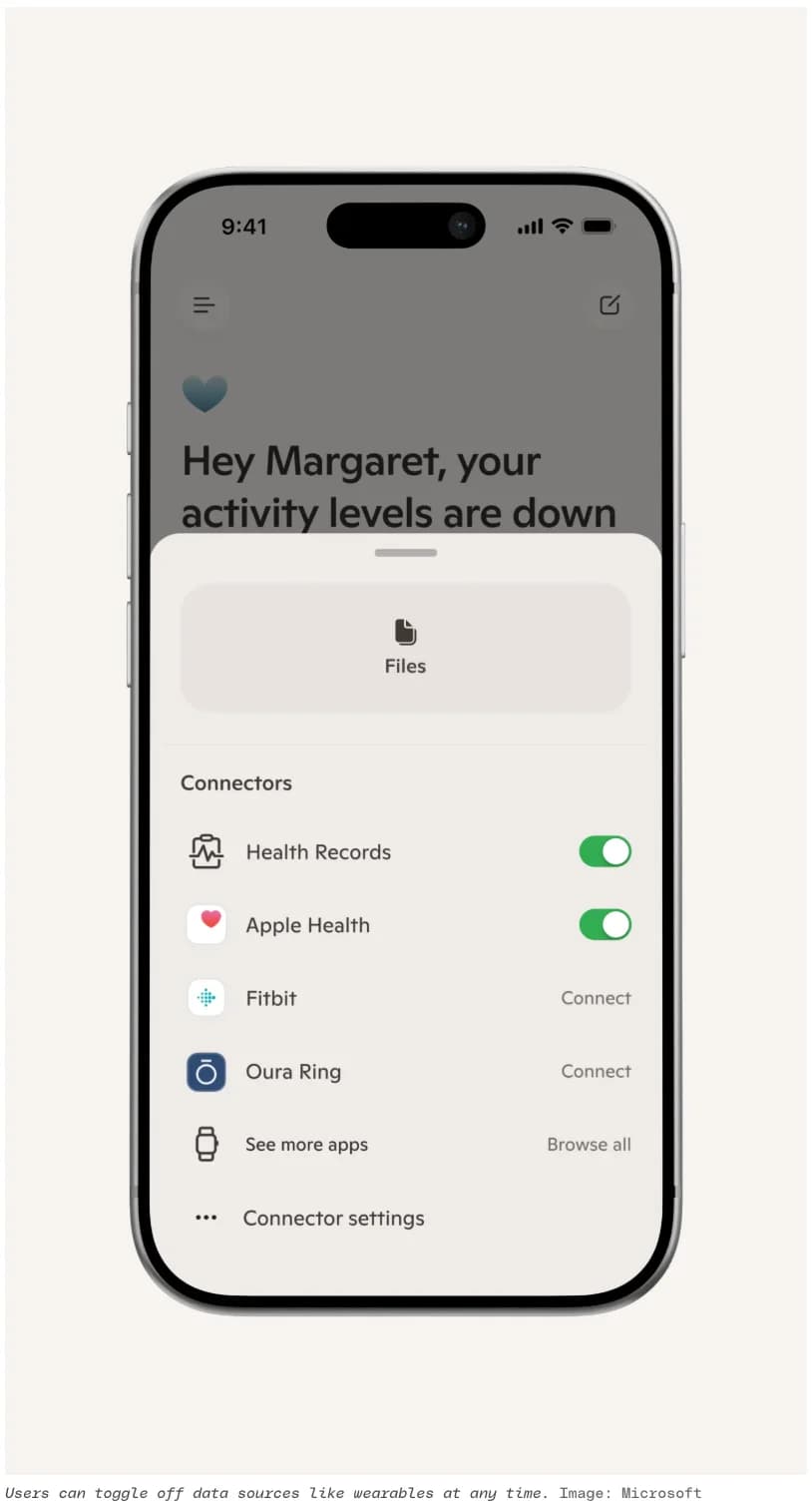 Microsoft Copilot Health screenshot 2