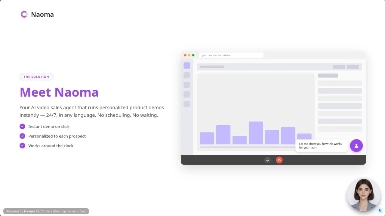 Naoma AI Demo Agent screenshot 5