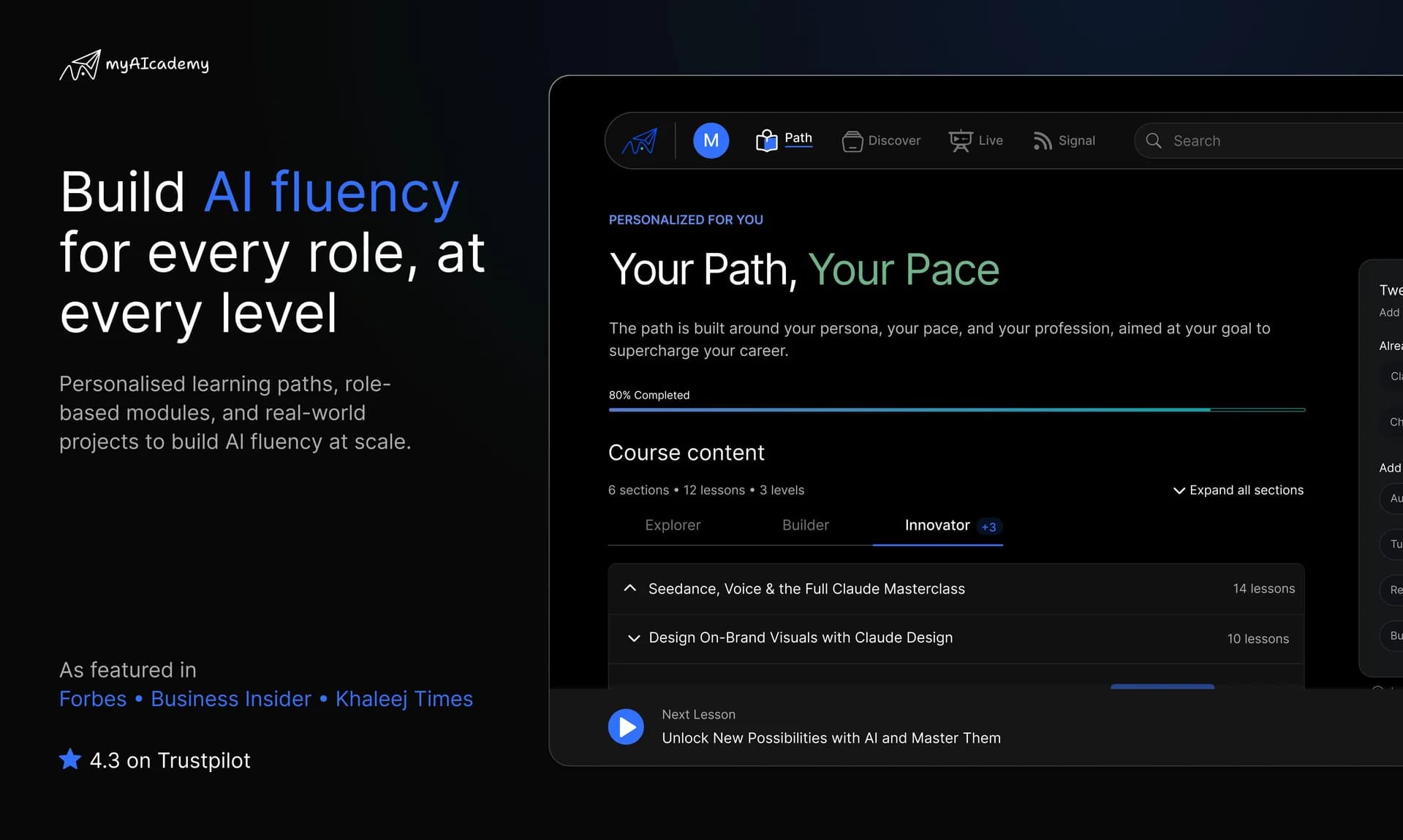 myAIcademy screenshot 1