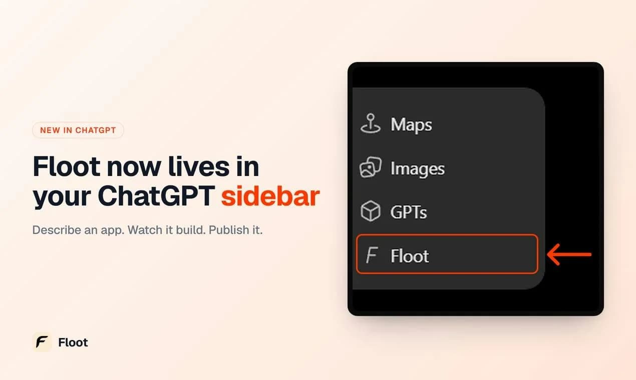 Floot in ChatGPT screenshot 1