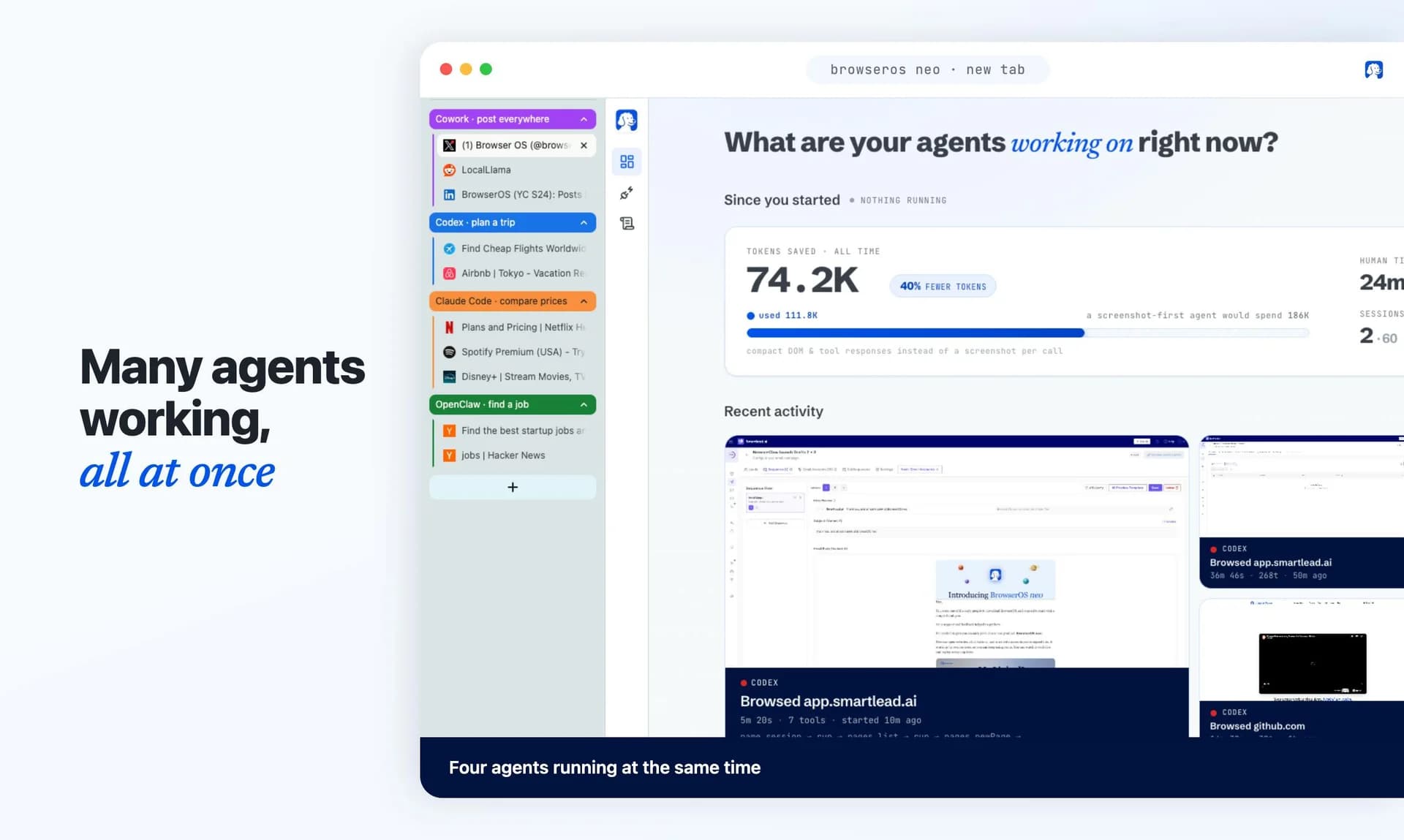 BrowserOS neo screenshot 3
