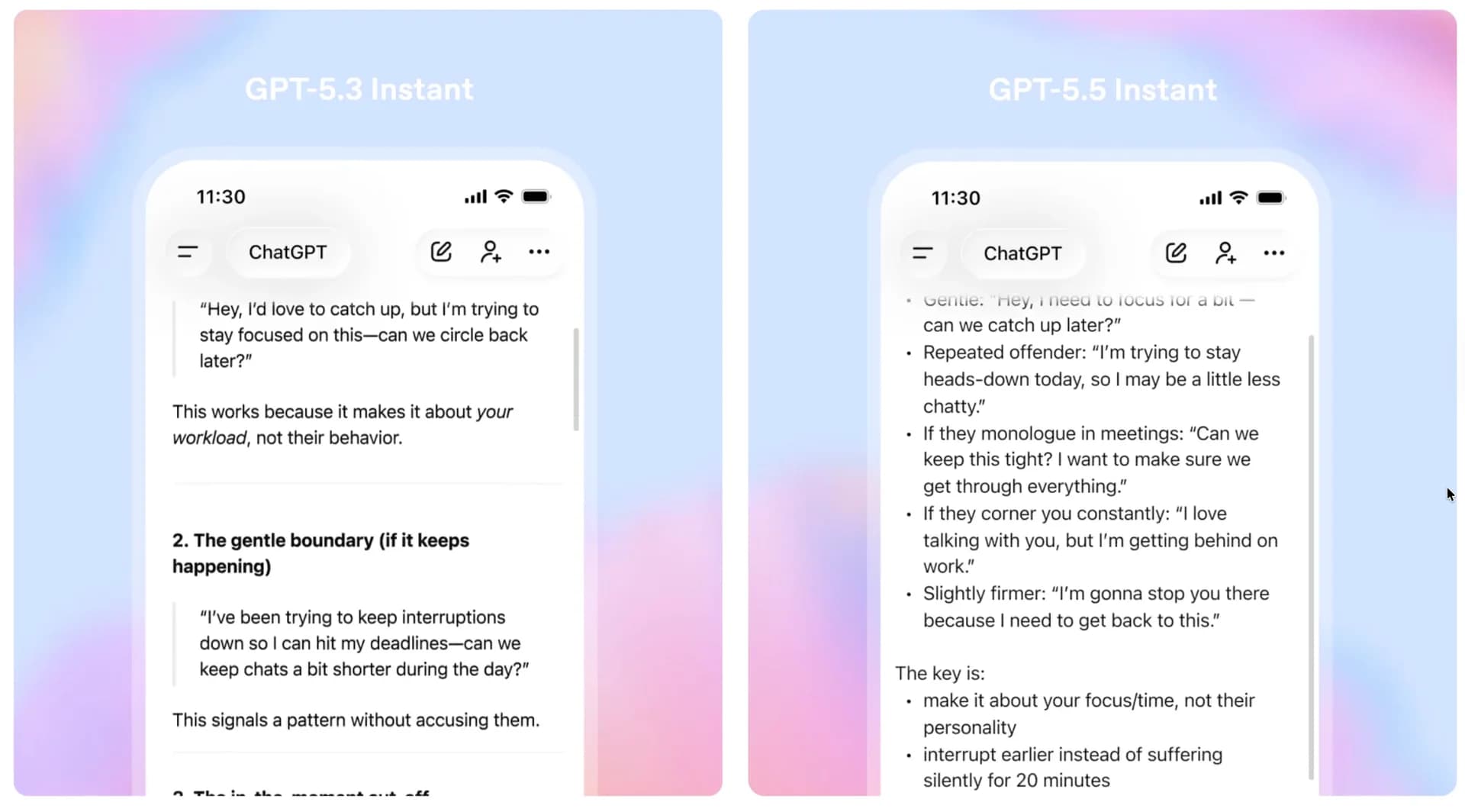 GPT‑5.5 Instant screenshot 2