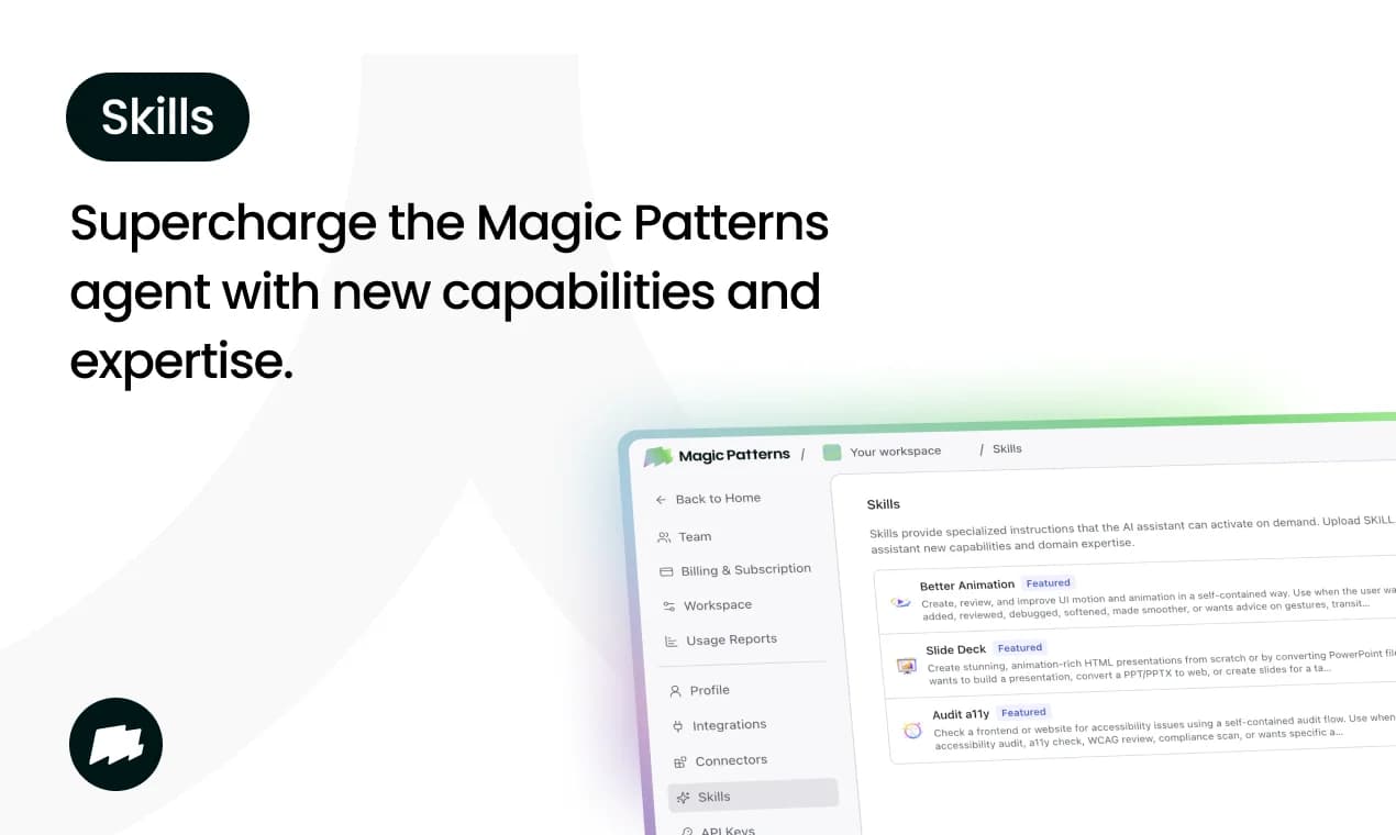 Magic Patterns Agent 2.0 screenshot 2