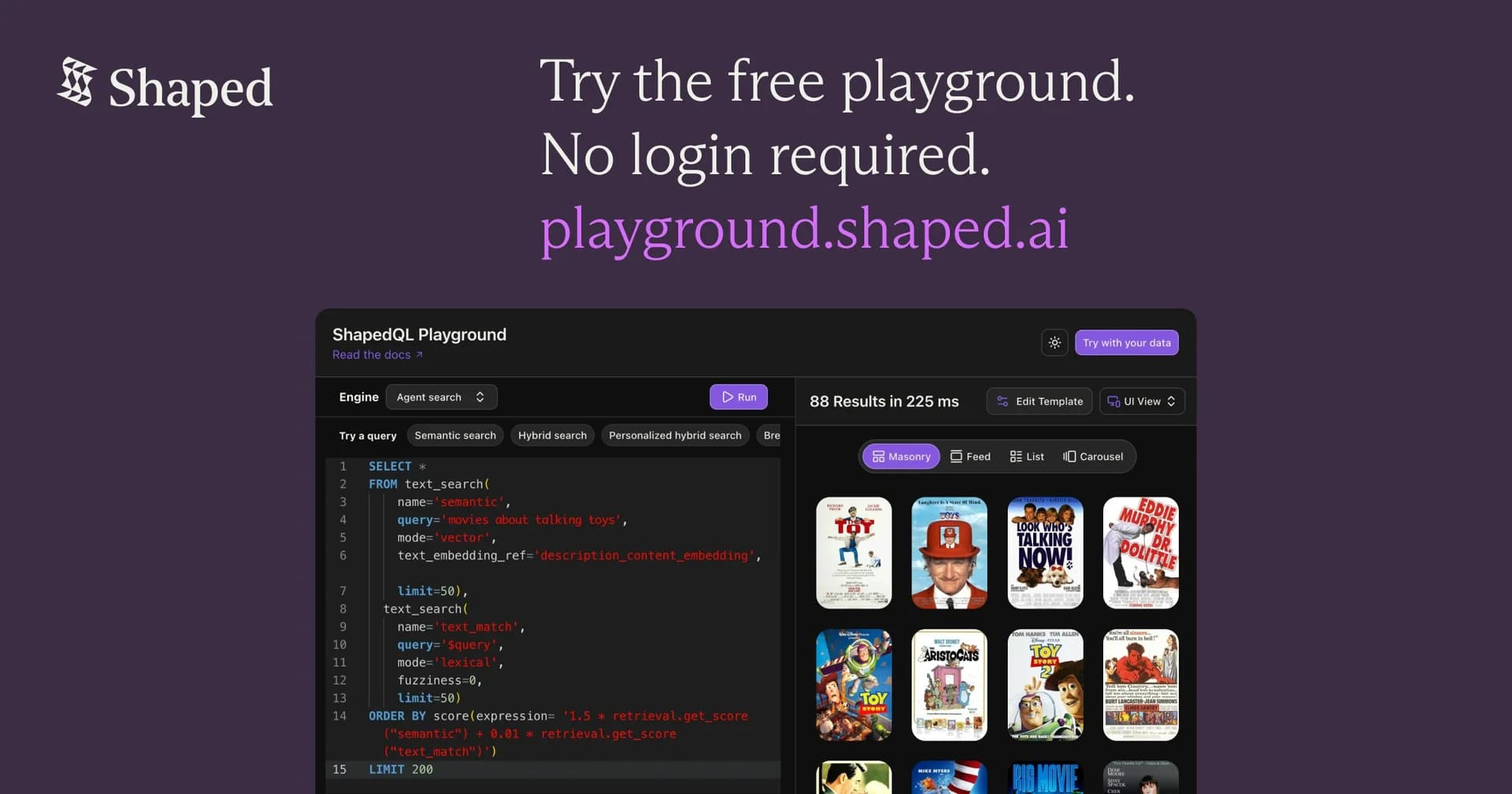 ShapedQL screenshot 3