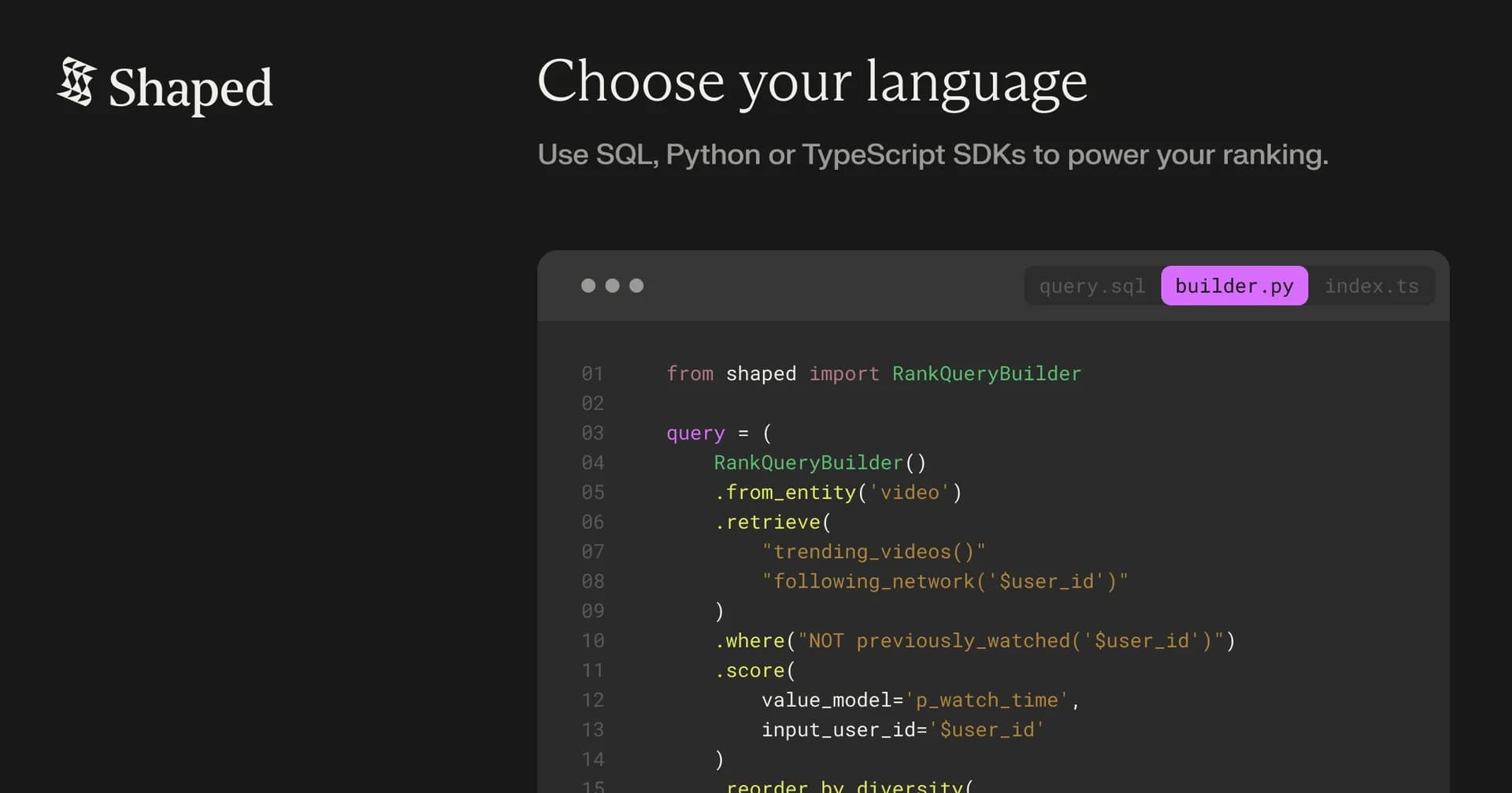 ShapedQL screenshot 7