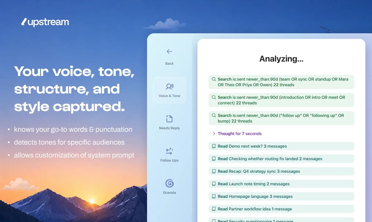 Upstream screenshot 2