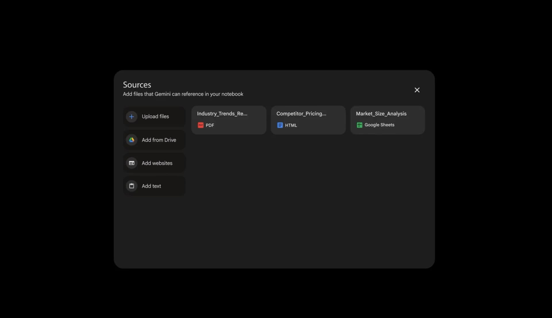 Notebooks in Gemini screenshot 10