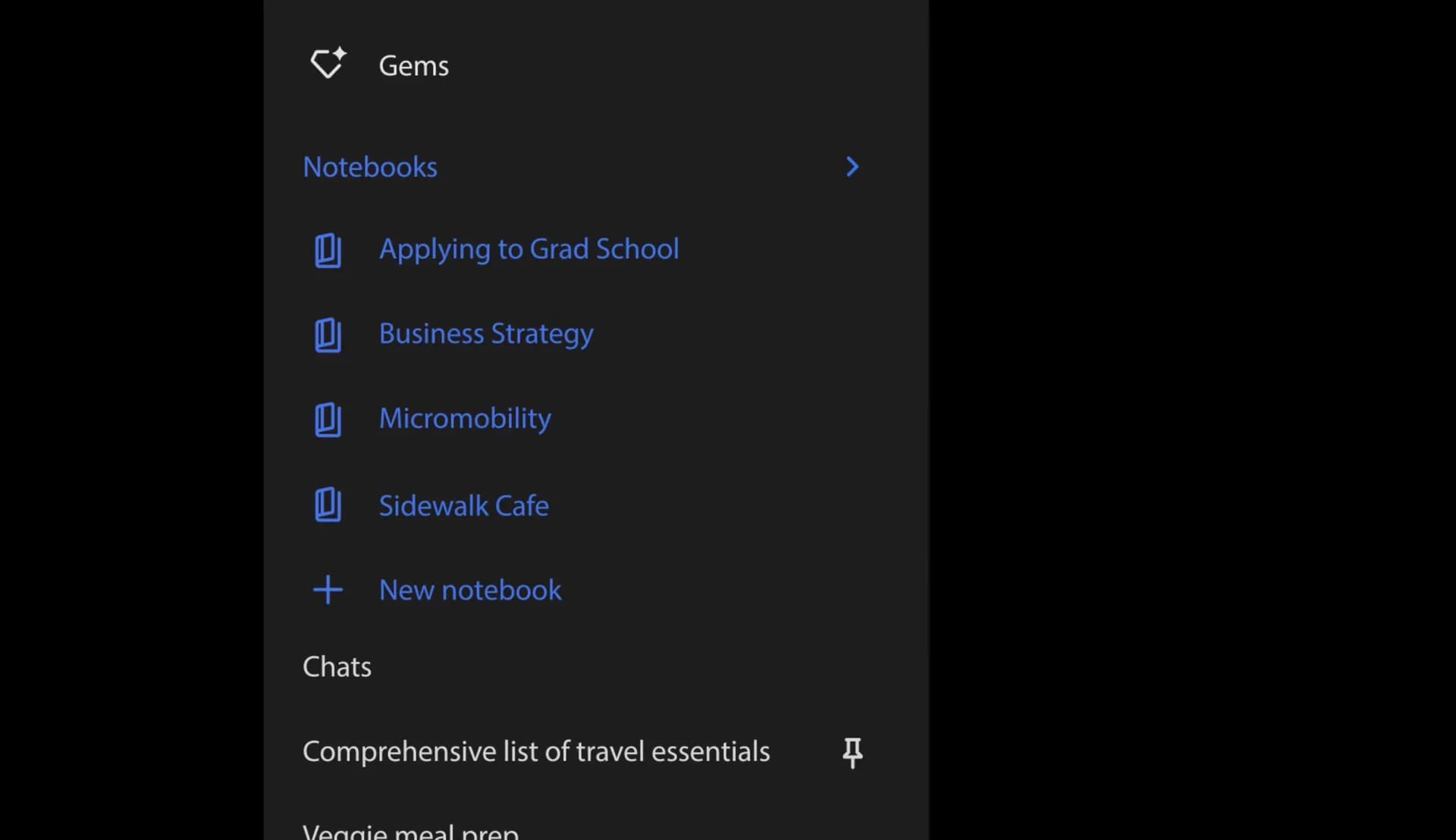 Notebooks in Gemini screenshot 6