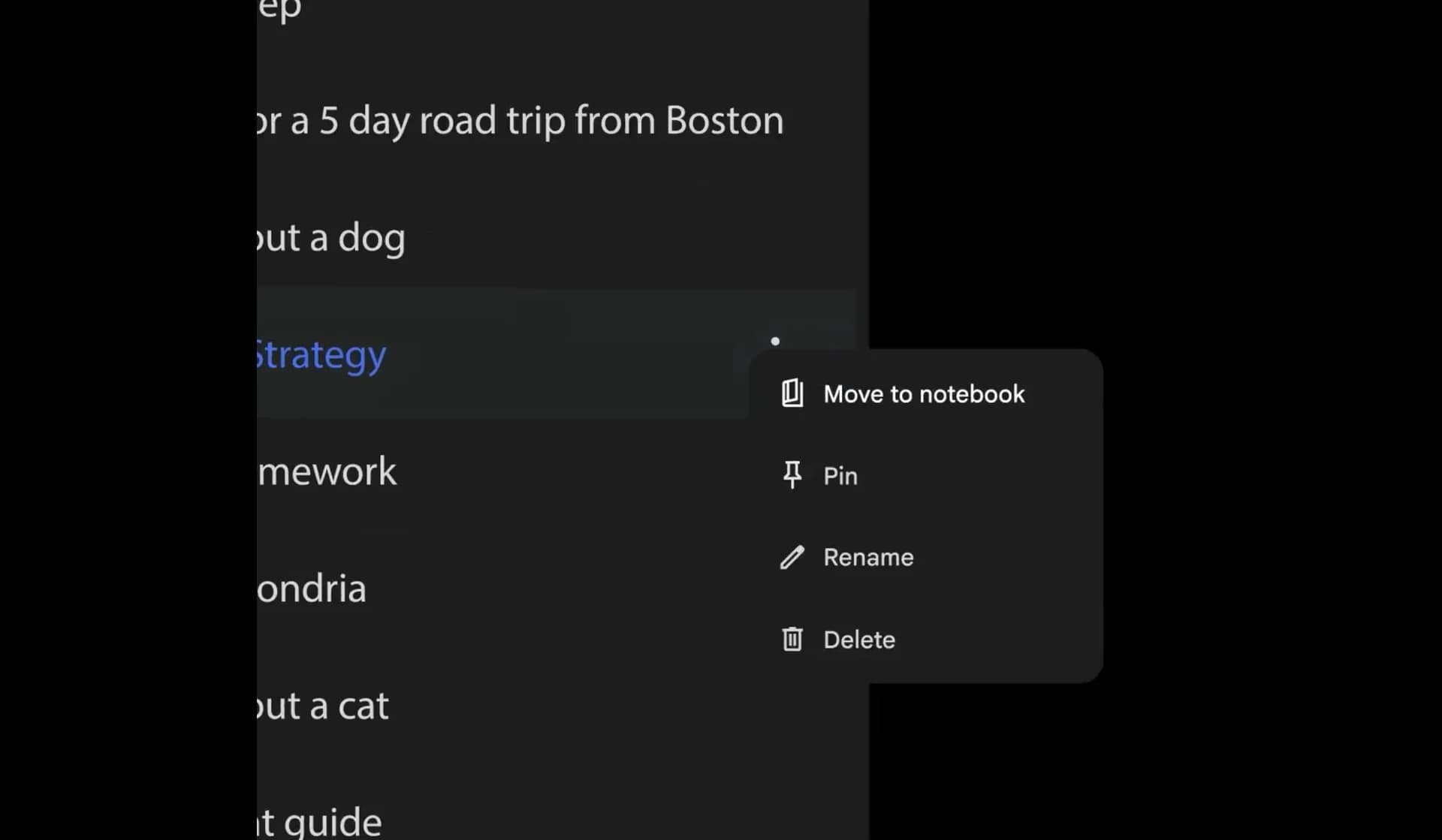 Notebooks in Gemini screenshot 7