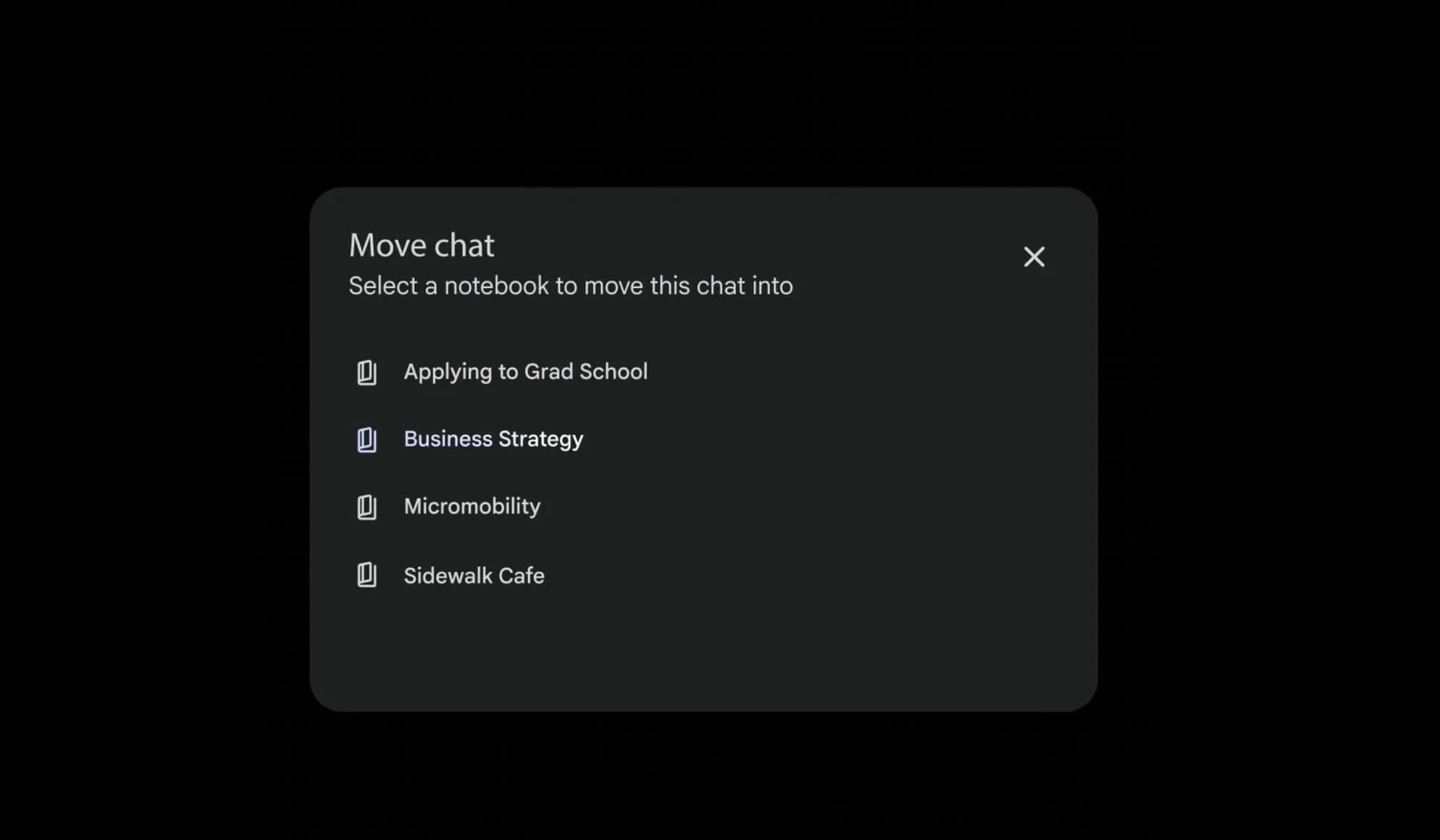 Notebooks in Gemini screenshot 8