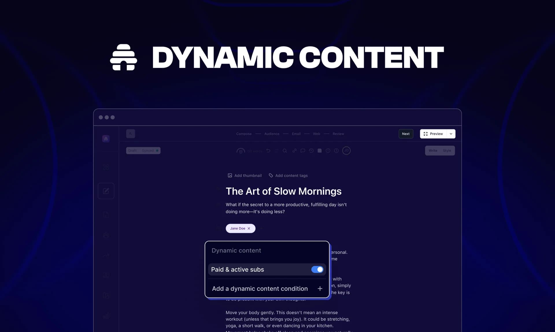 Dynamic Content by beehiiv screenshot 1