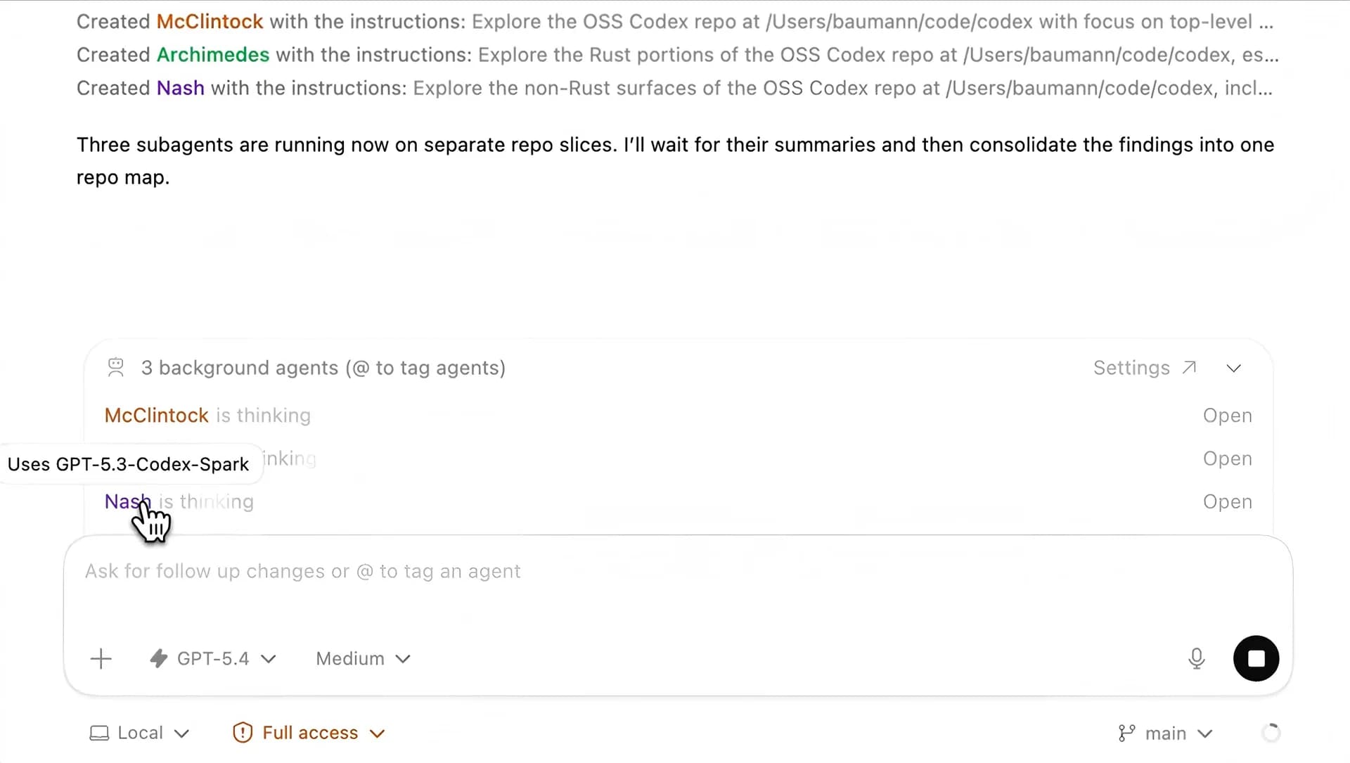 Codex Subagents screenshot 3