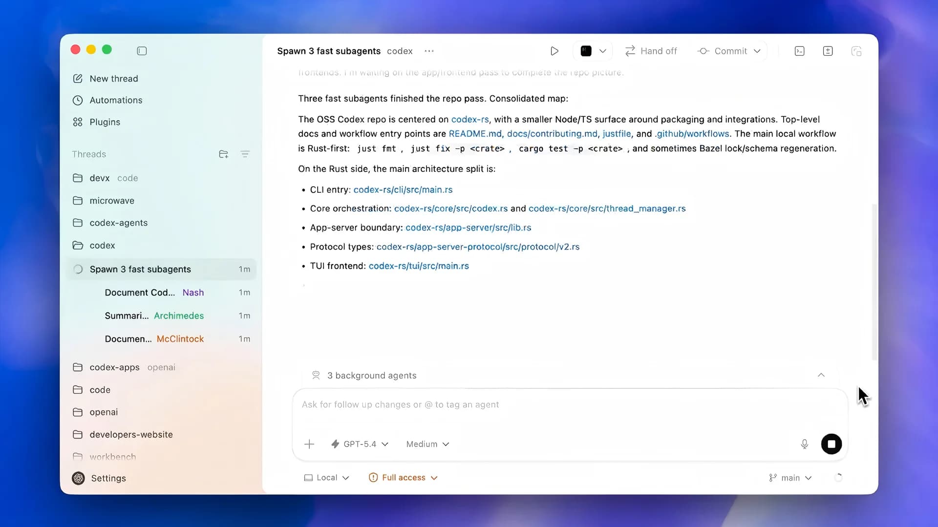 Codex Subagents screenshot 4