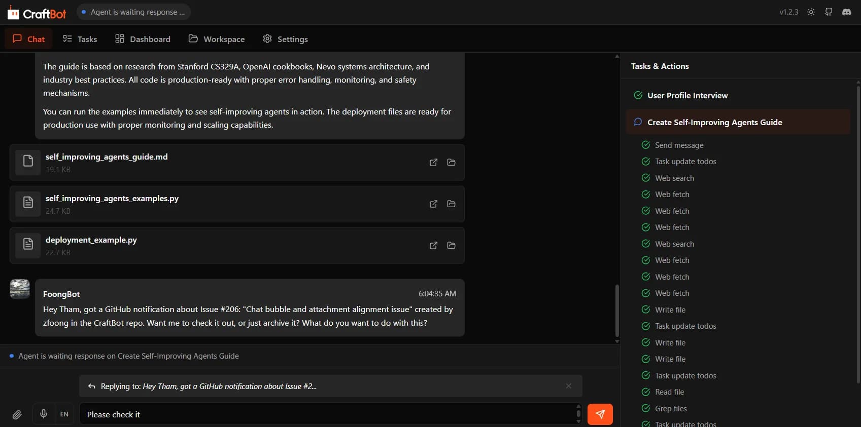CraftBot screenshot 5