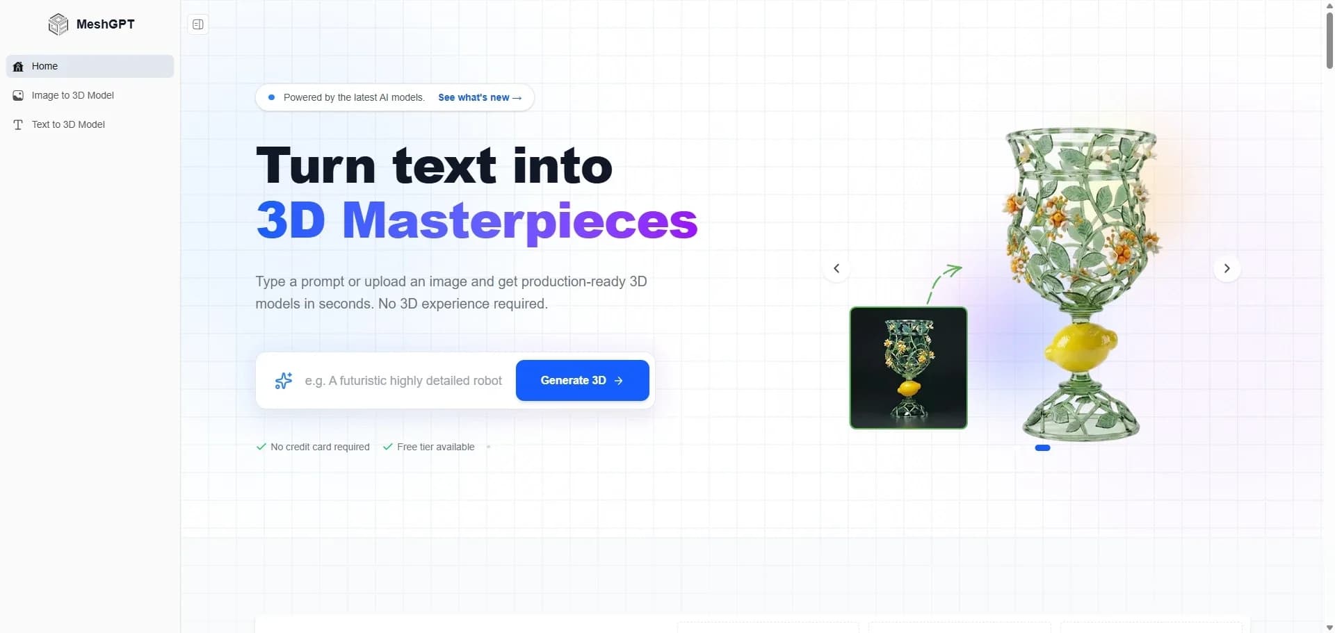 MeshGPT screenshot 1