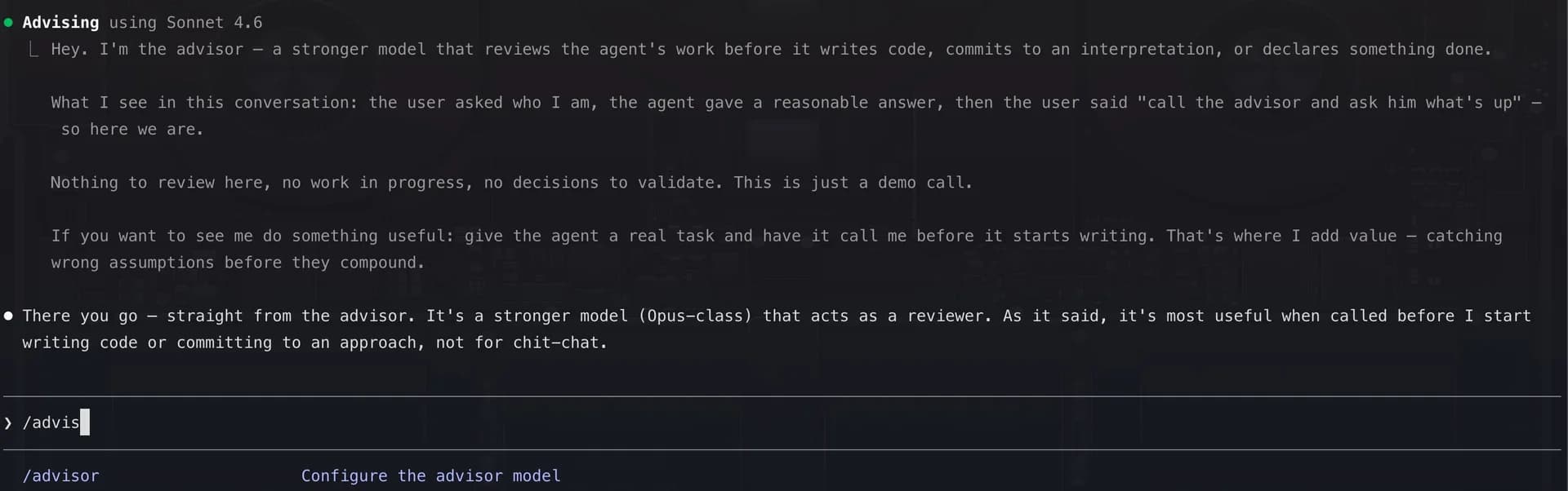 Claude Advisor tool screenshot 4