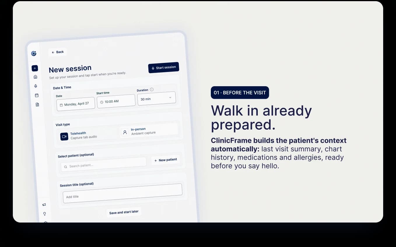 ClinicFrame screenshot 2